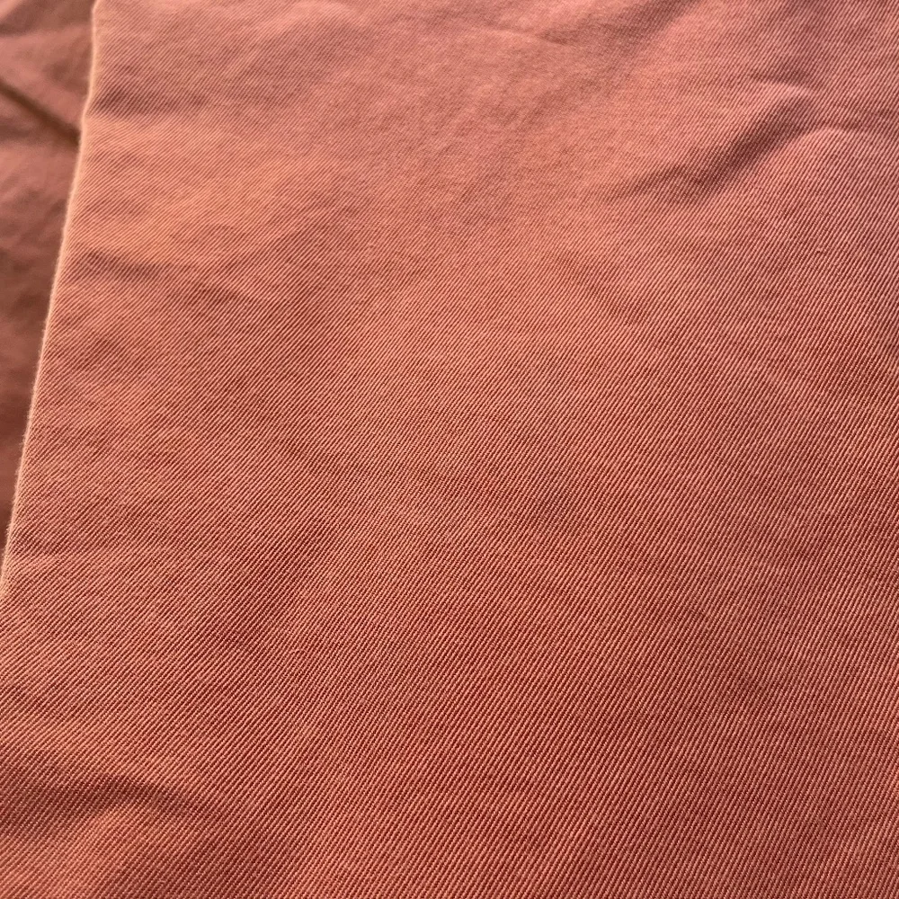 & Other Stories Relaxed Straight Leg Pleated Tailored Trousers Rust Red Size 4 - Picture 7 of 16